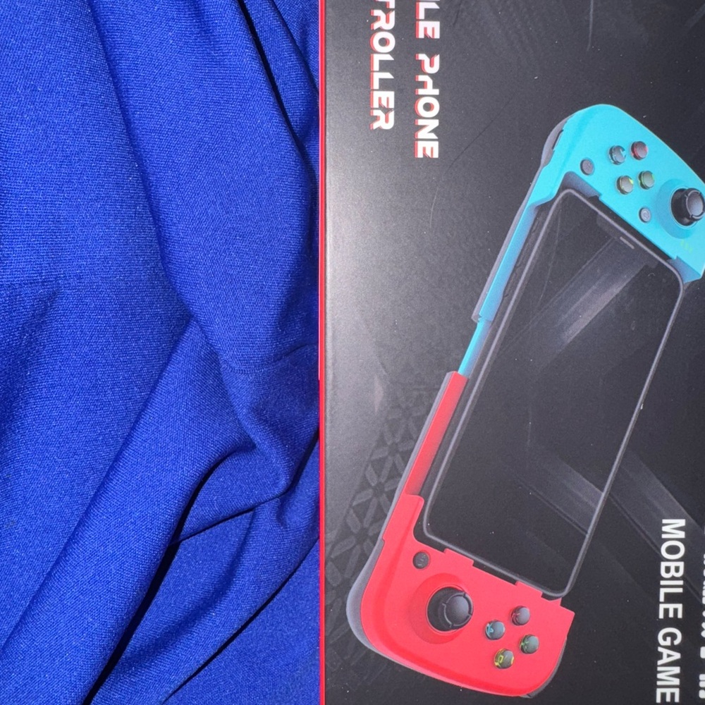 Red and Blue Mobile Game Controller